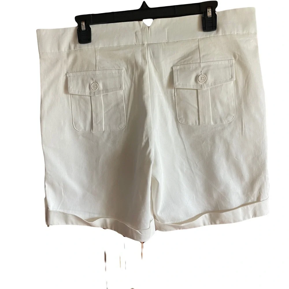 Sagharbor denim white shorts size 12